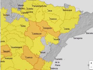 Avisos por temperaturas máximas en Aragón, jueves 17 de julio.