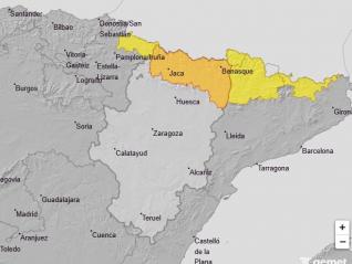 Avisos meteorológicos por nevadas en Aragón para el domingo 25 de enero.
