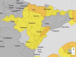 Aviso naranja por vientos en el Pirineo, según la AEMET