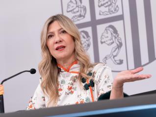 Mar Vaquero, en la rueda de prensa tras el Consejo de Gobierno