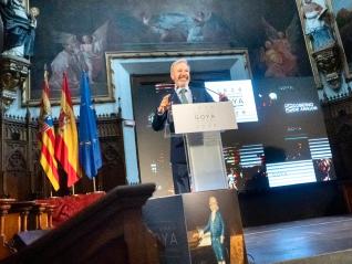 El presidente Azcón, en la Cartuja de Aula Dei.