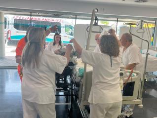 Se realiza el traslado de todos los pacientes hospitalizados al nuevo Hospital de Alcañiz