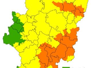 Infografía del nivel de alerta de peligro de incendios forestales publicado a 7 de junio de 2026