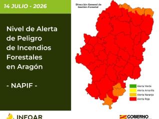 Nivel de Alerta de Peligro de Incendios Forestales (NAPIF) 14/7/26