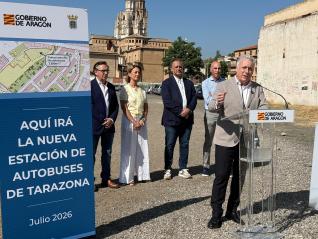 Octavio López ha anunciado una nueva estación de autobuses en los suelos de la antigua Textil Tarazona.