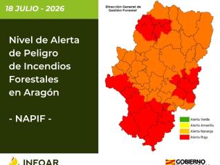 Nivel de Alerta de Peligro de Incendios Forestales (NAPIF) 18/7/26