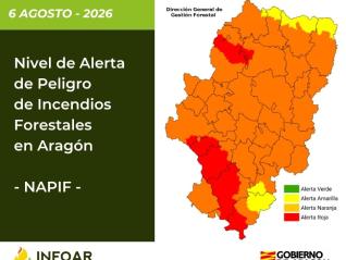 Nivel de Alerta de Peligro de Incendios Forestales (NAPIF) 06/08/26