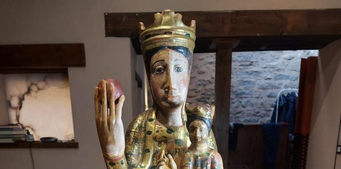 Restauración de la Virgen de la Liena
