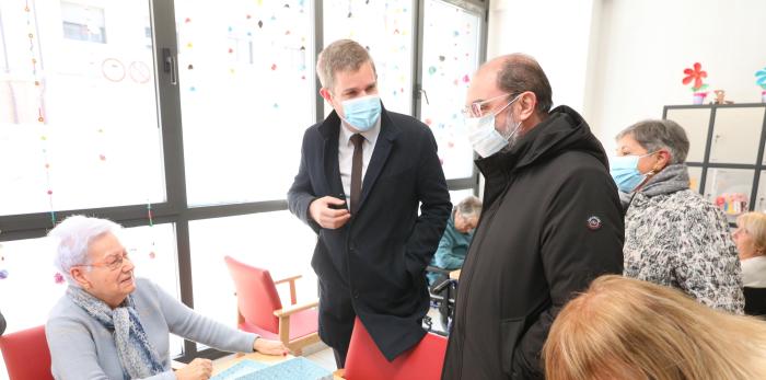 Primera piedra de la residencia de mayores de Alcañiz