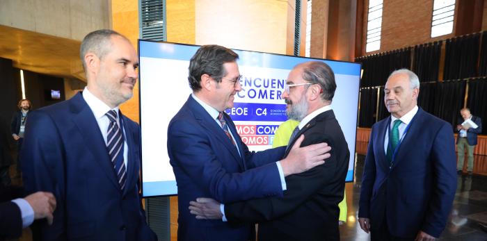 Lambán participa en la jornada Comercio C4-CEOE bajo el lema ‘Somos comercio, somos país’