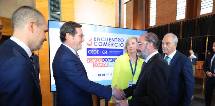 Lambán participa en la jornada Comercio C4-CEOE bajo el lema ‘Somos comercio, somos país’