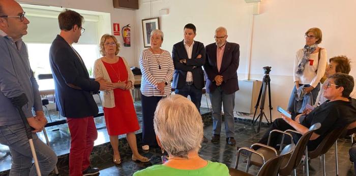 Uno de los municipios donde ya se está impartiendo la formación es Ayerbe, que hoy ha visitado la consejera María Victoria Broto