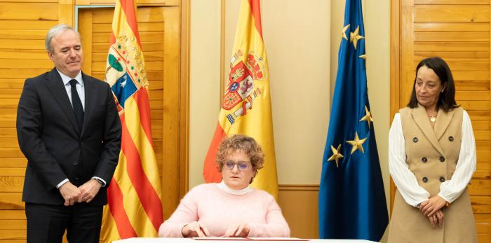 Firma del acuerdo entre el Gobierno de Aragón y CERMI por la discapacidad