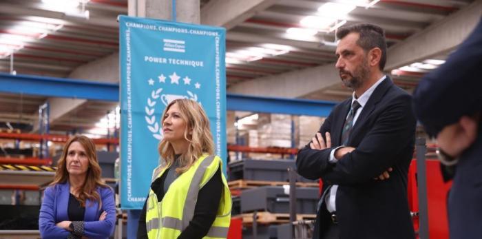 La vicepresidenta del Gobierno de Aragón ha visitado este miércoles la planta de Muel