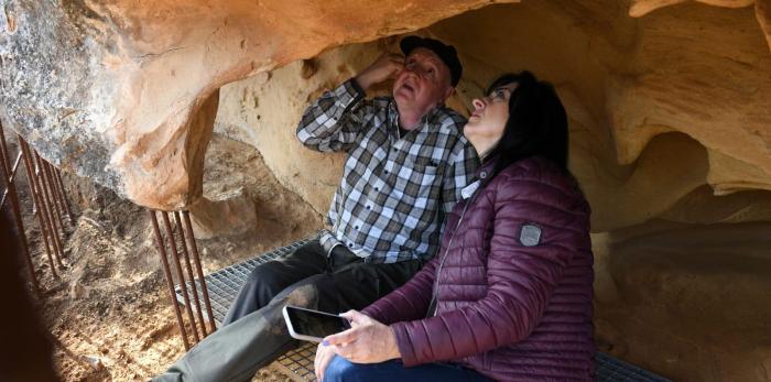 La directora general de Patrimonio Cultural, Gloria Pérez, ha visitado hoy Alcañiz.