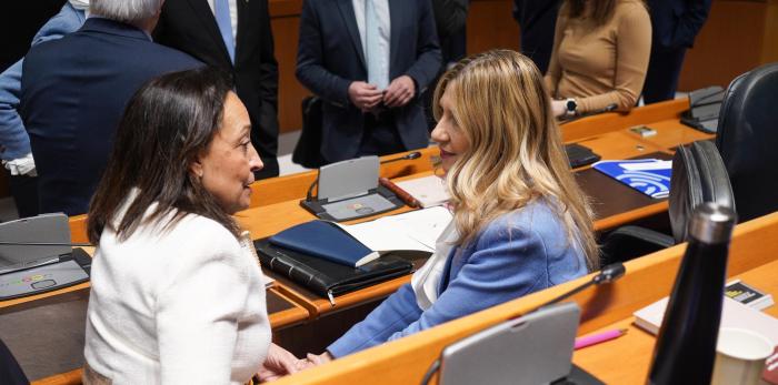 La consejera Susín ha respondido en el pleno de las Cortes sobre políticas de dependencia