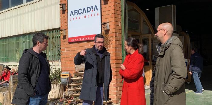 La consejera Susín ha estado en la sede y en una de las naves de Arcadia - Fundación Agustín Serrate