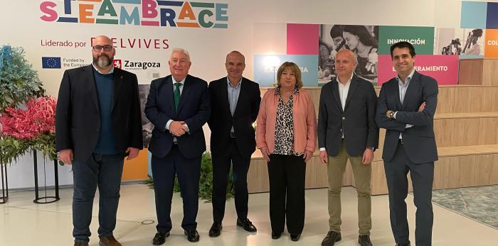Tomasa Hernández y Carlos Gimeno han inaugurado la sede en Zaragoza del proyecto europeo STEAMbrace