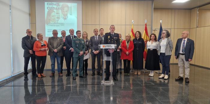Intervención de XX en el acto para expresar la tolerancia cero frente a las agresiones a sanitarios.