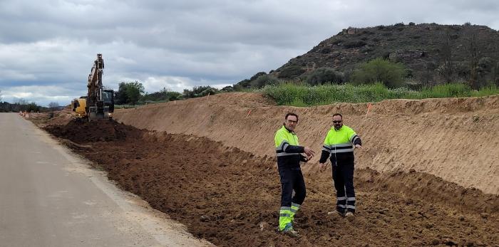 Visita de obras a la A-1410 del Itinerario 1 del PEC, entre Castelserás y Torrecilla de Alcañiz.