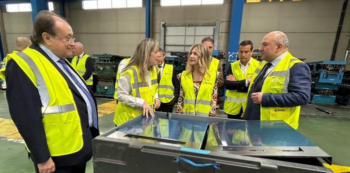 Mar Vaquero ha visitado este martes las instalaciones de Jordan Aragón