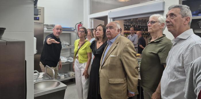 En las instalaciones de la Fundación San Blas en el Paseo Echegaray atienden cada día a decenas de personas