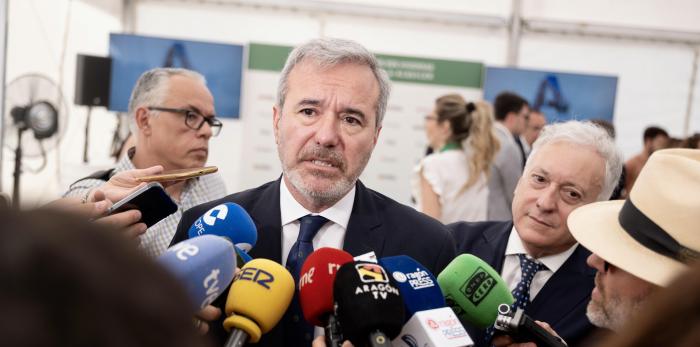 Acto de primera piedra de 608 viviendas públicas en Zaragoza.