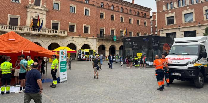 Taller de primeros auxilios del 061 en Teruel.