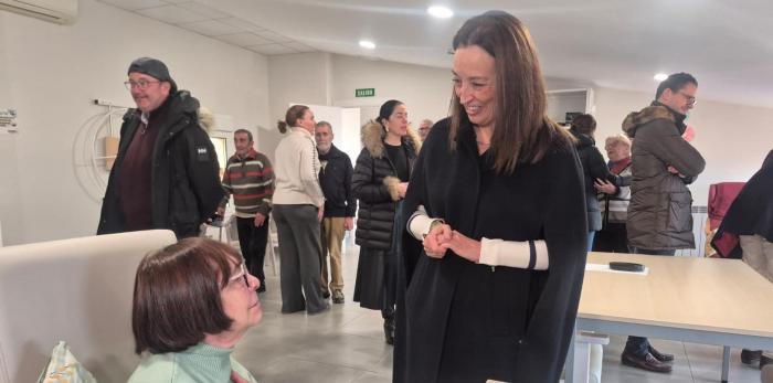 Susín ha visitado las instalaciones del recurso para mayores de Monzón, que fue ampliado en marzo del presente ejercicio