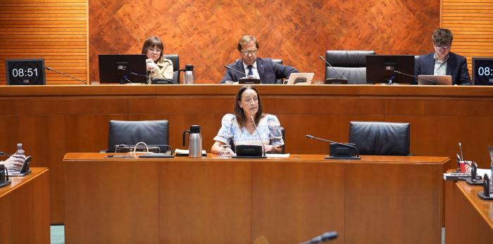 La consejera Susín ha comparecido este lunes por primera vez en la comisión de Educación, Ciencia y Universidades