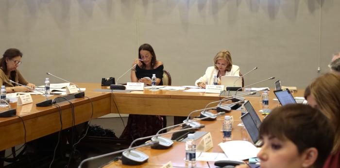 Este jueves por la mañana se ha desarrollado la comisión mixta entre la DGA y UNIZAR, en el Paraninfo