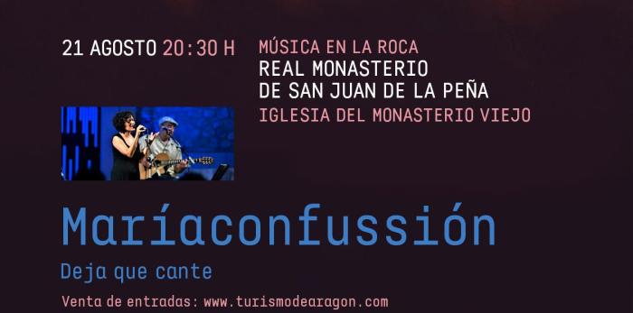 Programación del ciclo 'Música en la roca' que se celebrará en agosto en el Monasterio de San Juan de la Peña.