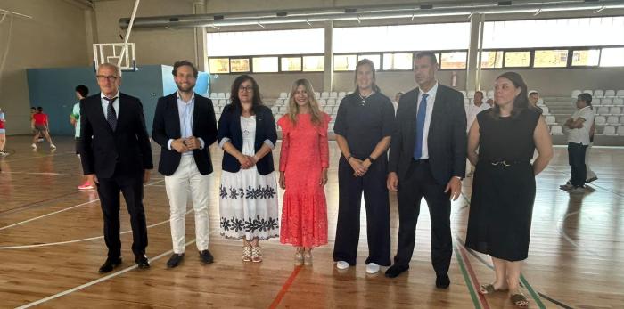 Inauguración del nuevo pabellón deportivo en el Complejo Municipal El Segalar de Binéfar.