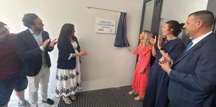 Inauguración del nuevo pabellón deportivo en el Complejo Municipal El Segalar de Binéfar.
