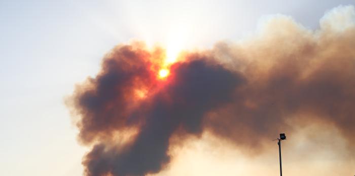 Lambán visita la zona afectada por el incendio de Ateca