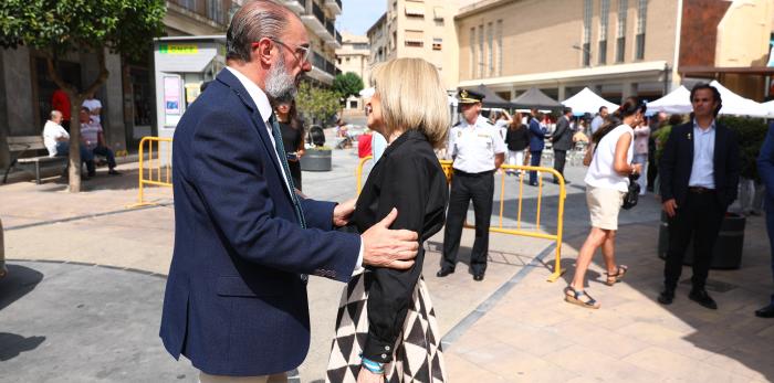 Lambán asiste al 90 aniversario de la proclamación como alcaldesa de María Domínguez