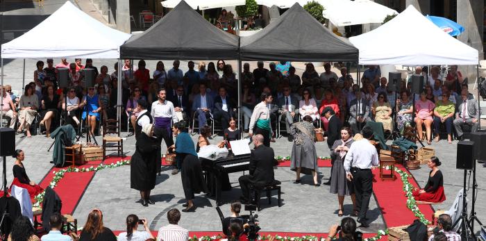 Lambán asiste al 90 aniversario de la proclamación como alcaldesa de María Domínguez