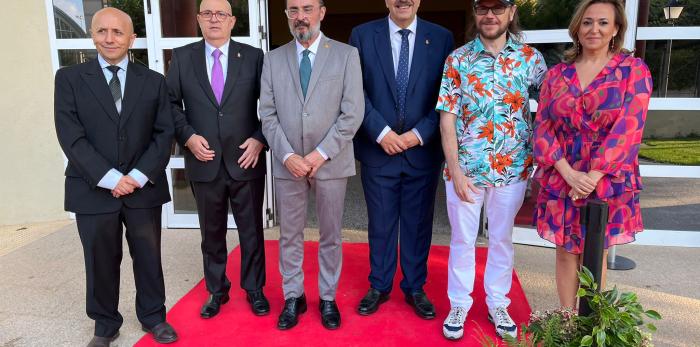 El presidente Lambán ha participado en Calamocha en la entrega del título de hijo predilecto a José Luis Campos