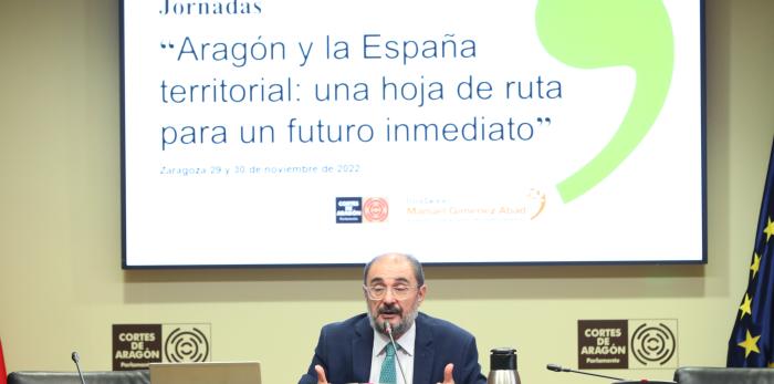 Lambán clausura la jornada sobre "Aragón y la España territorial"