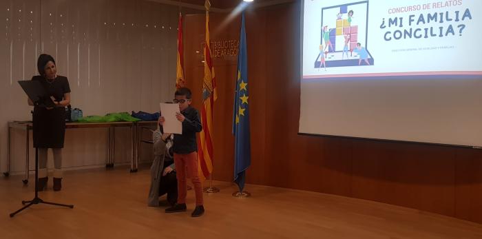 Entrega de los premios del concurso de relatos "¿Mi familia concilia?"