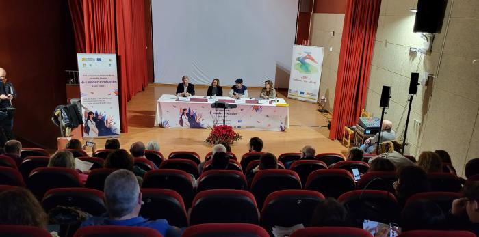 Clausura a cargo de la consejera Mayte Pérez de las jornadas de la Red Aragonesa de Desarrollo Rural en la localidad turolense de Villarquemado