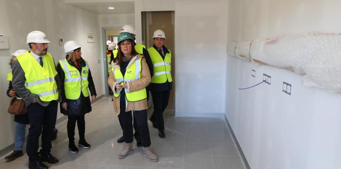 El Presidente Lambán visita las obras del hospital de Teruel