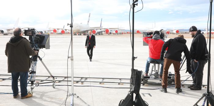 El Presidente de Aragón ha felicitado el año desde el aeropuerto de Teruel, provincia que es símbolo del éxito colectivo del autogobierno