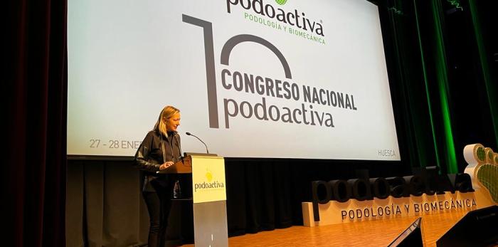 Marta Gastón en el X Congreso Nacional de Podoactiva