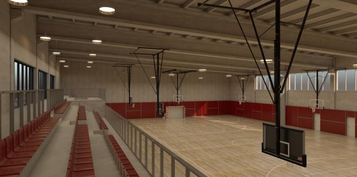 Proyecto del pabellón polideportivo de la Fuenfresca, en Teruel