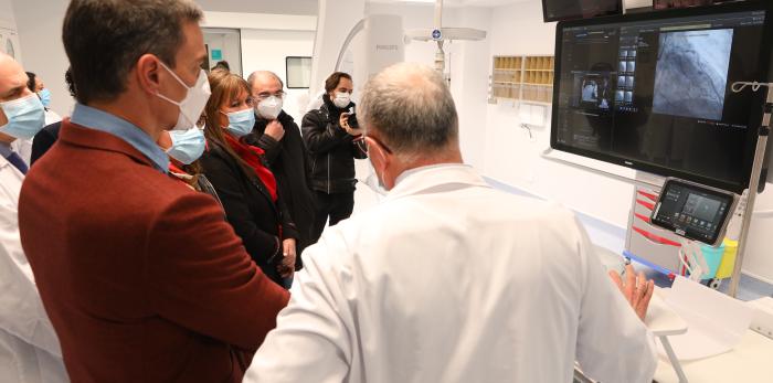 Lambán y Sánchez visitan el Hospital Clínico Universitario Lozano Blesa