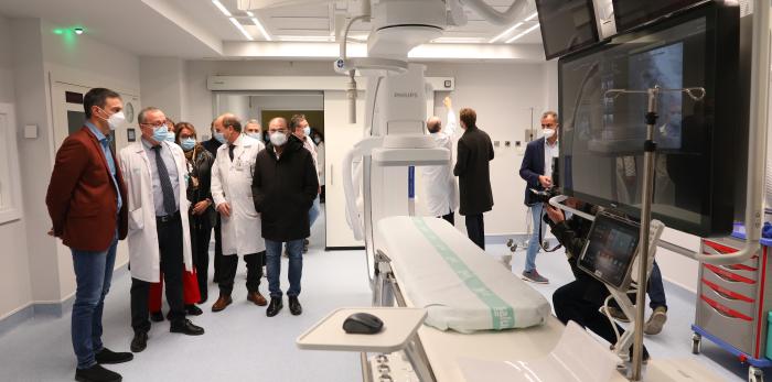 Lambán y Sánchez visitan el Hospital Clínico Universitario Lozano Blesa