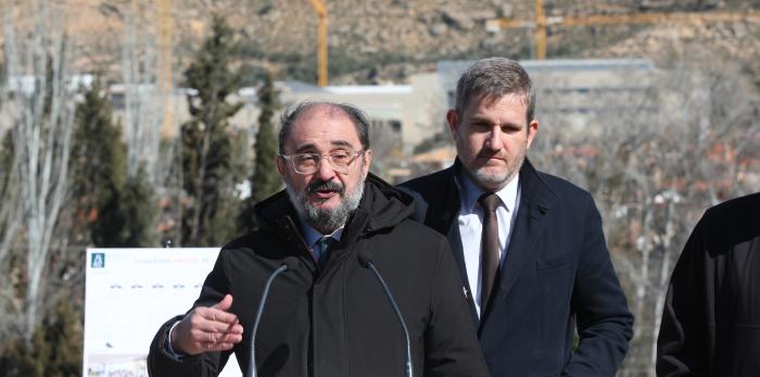 Primera piedra de la residencia de mayores de Alcañiz