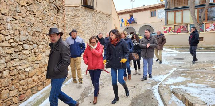Mayte Pérez, en la escuela infantil de Camañas