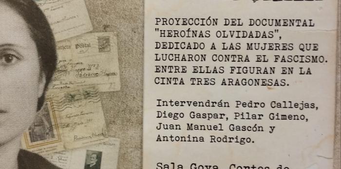 Cartel anunciador proyección documental